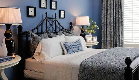 Blue And Black Bedroom Decor