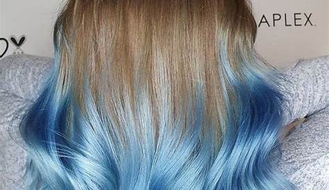 Ombre Hair Styles #bluehair #blonde #shorthair (With images) | Blue