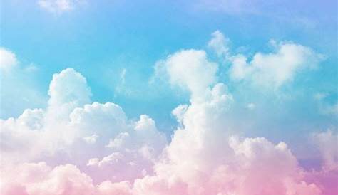 White and pink fluffy clouds - Turquoise sky | Clouds, Sky aesthetic