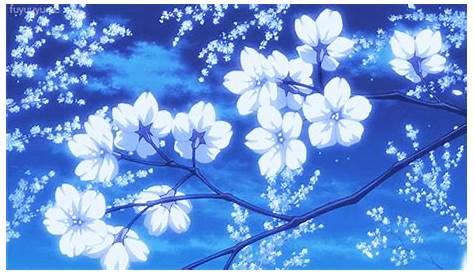 blue flowers aesthetic - Google Search | Anime scenery wallpaper, Anime