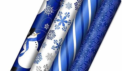 Blue christmas wrapping paper — Stock Photo © Nazzu #36114481