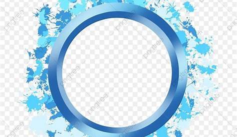 Dark Blue Circle Frame transparent PNG - StickPNG