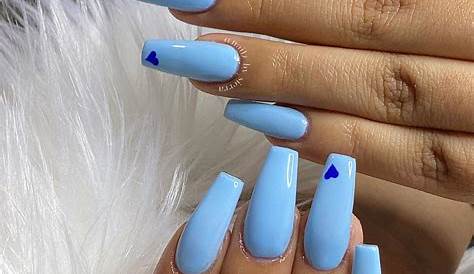 Blue Coffin Acrylic Nails 40 Dark Nail Designs You Must Try This