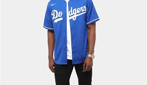 Majestic Men's Los Angeles Dodgers Replica Jersey in Blue for Men