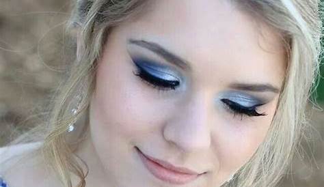 Blue Dress Prom Makeup Beautiful