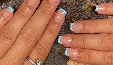 Blue French Tips Stars