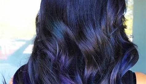 Blue Hair Color Ideas For Dark Hair Prelightend To A Level 6