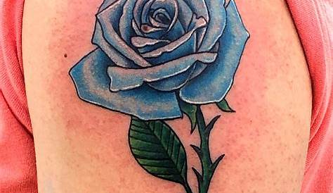 blue rose tattoo © tattoo artist Michelle Maddison 🌹 🌹 🌹 🌹 #