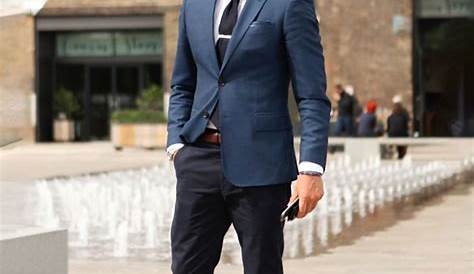 #38 1 Suit 4 Ways | Blue blazer outfit men, Mens business casual