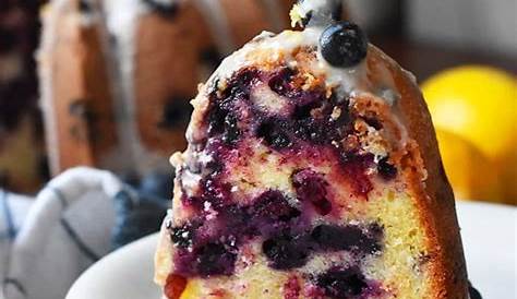 Sour Cream Blueberry Bundt Cake - Adelline dessert