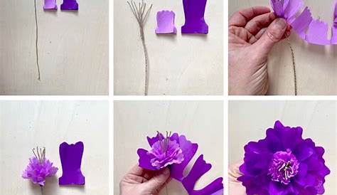 Step by Step mit Druckvorlage: Wir lernen Papierblumen basteln!
