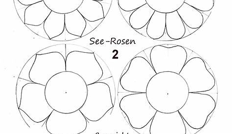 Schablone Blume Zum Ausdrucken / Blume Schablone Zum Ausschneiden (mit