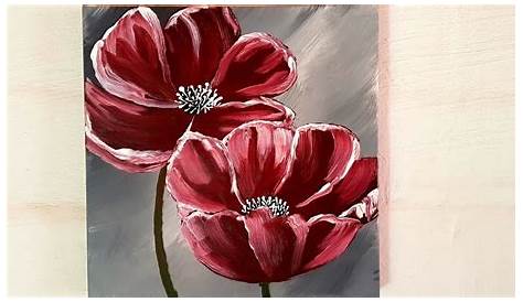 Blumen Malen Acryl für Anfänger - Easy Flowers Acrylic Painting for