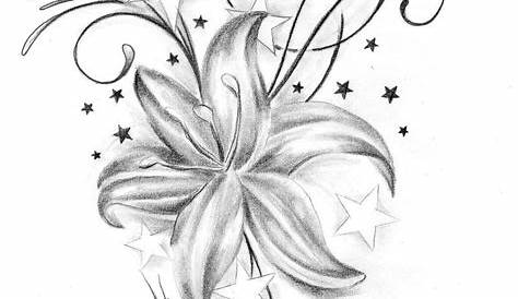 Flower Tattoos Kostenlose Blumen Blüten Tattoo Vorlage | Malvorlagen