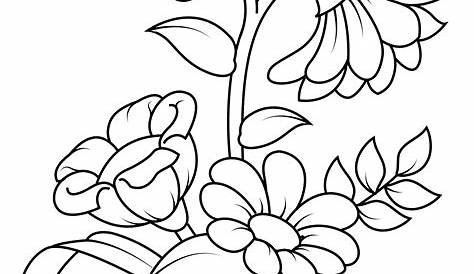 Flowers coloring page | Free Printable Coloring Pages