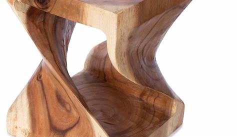 Amazon.de: NaRoom Saman-Holz Hocker Natur Beistelltisch Möbel ca. 40 cm