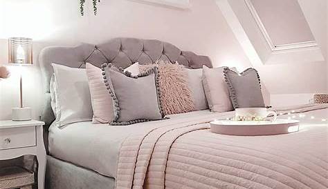 Blush Pink And Grey Bedroom Décor