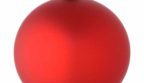 Bola de Natal vidro vermelho opaco 100 mm | venda online na HOLYART