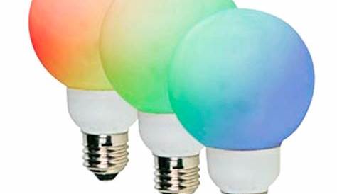 Bombilla LED de colores para sustituir una halógena