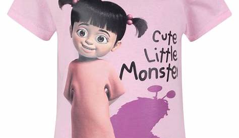 Monsters Inc Boo Kid Girl Boy Youth Unisex Crew Neck Short Sleeve Top T