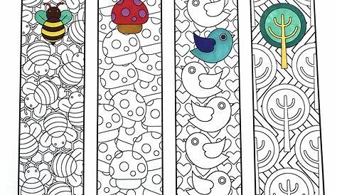 Printable Coloring Bookmarks