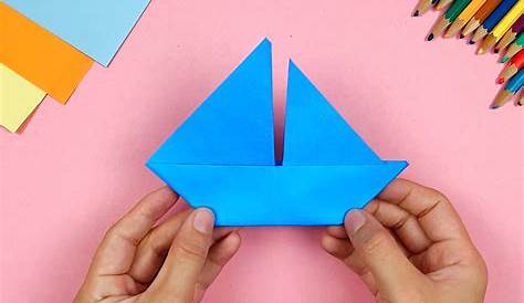 Papierboot falten - Einfaches Papierschiff basteln - Origami Boot