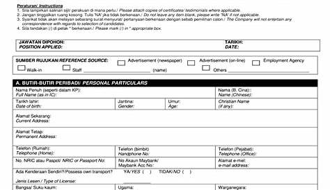 Borang Maklumat Pekerja Form - Fill Out and Sign Printable PDF Template