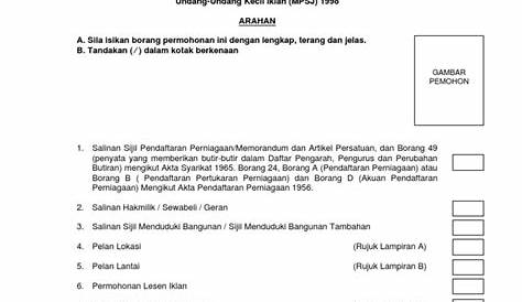Borang Permohonan Lesen Perniagaan Selangor - rmfbrandsolutions.com