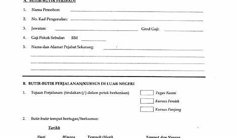Borang Permohonan Elaun Pakaian Panas PDF | PDF