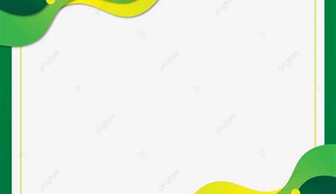 Gradient Green Leaves Border Vector Certificate Background, Wallpaper