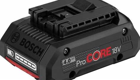 Bosch Procore 4ah Batterie ProCore 18V 4Ah Outil Gamme Pro 1600A016GB