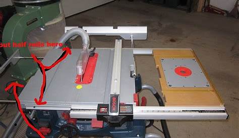 Bosch Table Saw Router Insert In DresserPlansWoodworking