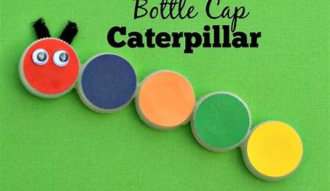 Bottle Cap Caterpillar Craft Pin On Plastic Recycled Toy