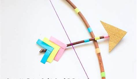 The Pink Lab: DIY: EASY Bow and Arrow | Bow and arrow diy, Kids bow and