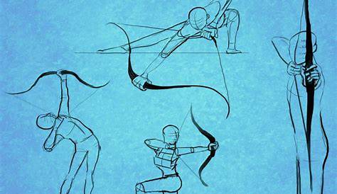 bow and arrow drawing reference - paintingmeritbadgeworksheet