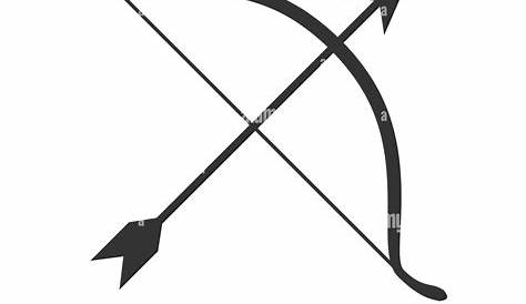 Bow and Arrow Icon or Logo Isolated Sign Symbol Vector Illustration
