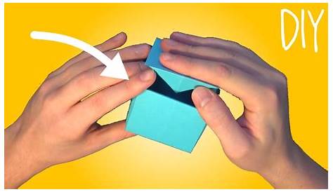 Origami Schachtel falten - Geschenkbox mit Deckel basteln - Anleitung