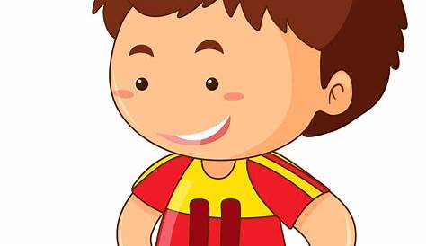 cartoon boy with ball - Openclipart