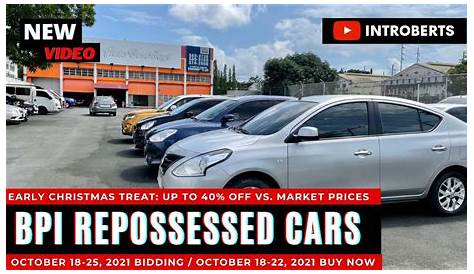 BPI REPOSSESSED CARS | UP TO 40% OFF - YouTube