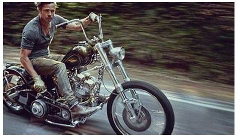 A Brad Pitt custom Brad Pitt, Bikers, Motorcycles, Famous, Celebrities