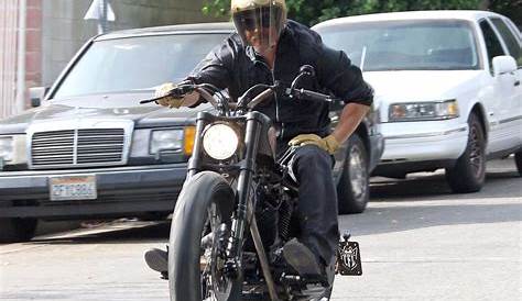 Brad Pitt in Brad Pitt's Motorcycle Breaks Down - Zimbio