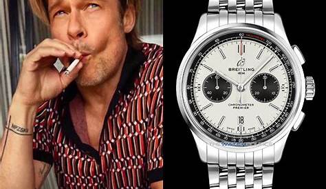 Brad Pitt's Wristwatches Over the Years - From Rolex and Patek Philippe