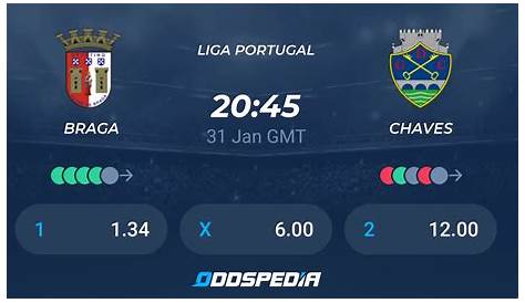 Braga sofre terceira derrota consecutiva e perde com o Chaves em casa