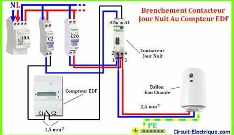 Branchement Contacteur Chauffe Eau Abb Schema Cablage Jour Nuit