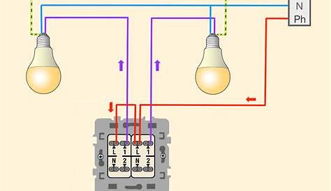 Branchement Va Et Vient 2 Interrupteurs Schéma De Circuit