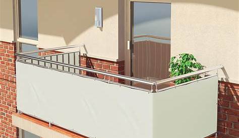 Brise Vue Balcon Blanc Sol Royal Pour 300x90cm SolVision