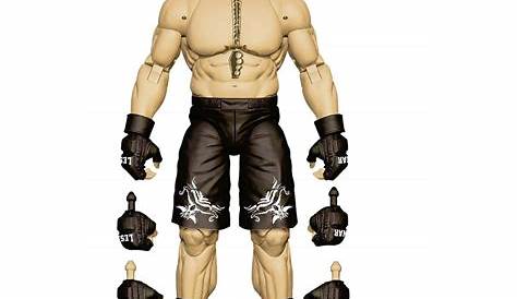 WWE WWF UFC Elite Brock Lesnar Wrestling Action 7" Figure Mattel 2011