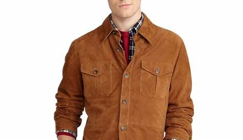 Lyst - Brooks Brothers Suede Shirt Jacket in Brown for Men