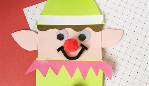 Christmas Elf Brown Paper Bag Craft for Kids