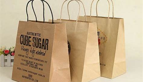 Custom Paper Bags - Brown & White | Vistaprint | Custom paper bags